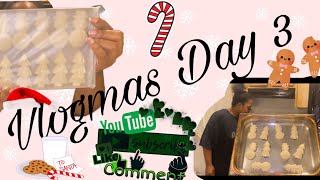 VLOGMAS Day 3 🎄🎅🏽💫 | Christmas Cookies 🍪 🎄| Spilling The Tea Q&A🗣👀