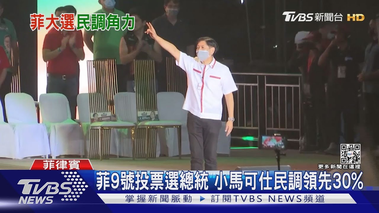菲律賓大選周一投票　小馬可仕民調領先30%仍擔心被翻盤