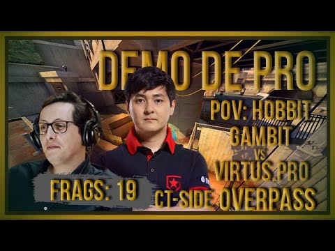 [PT] zorlaK Analisa: PoV HOBBIT - GAMBIT vs VIRTUS.PRO - OVERPASS (CT-SIDE) [Demo de Pro]
