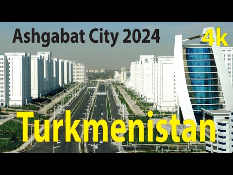 Ashgabat City 2024 , Turkmenistan 4K By Drone