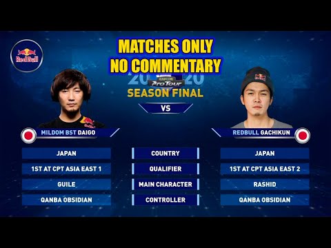 Daigo (Guile) vs Gachikun (Rashid) - SFV CPT 2020 Season Final (matches only)