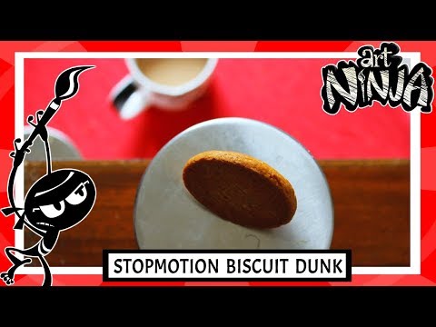 Art Ninja | Stopmotion Biscuit Dunk | Animation Tips for Children