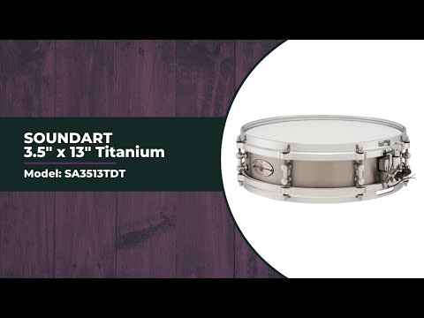3.5 x 13 Mercury SoundArt Titanium Snare Drum | SA3513TDT Sound Sample
