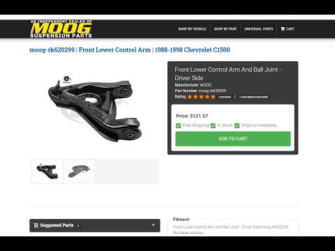 Installing MOOG Lower Control Arms on C1500