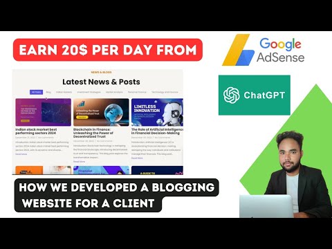 Blogging Website Developed for a Client — client website video