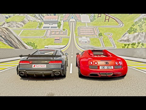 High Speed & Big Ramp Jumps with Expensive Cars #1 - BeamNG Drive | HanoverDrive