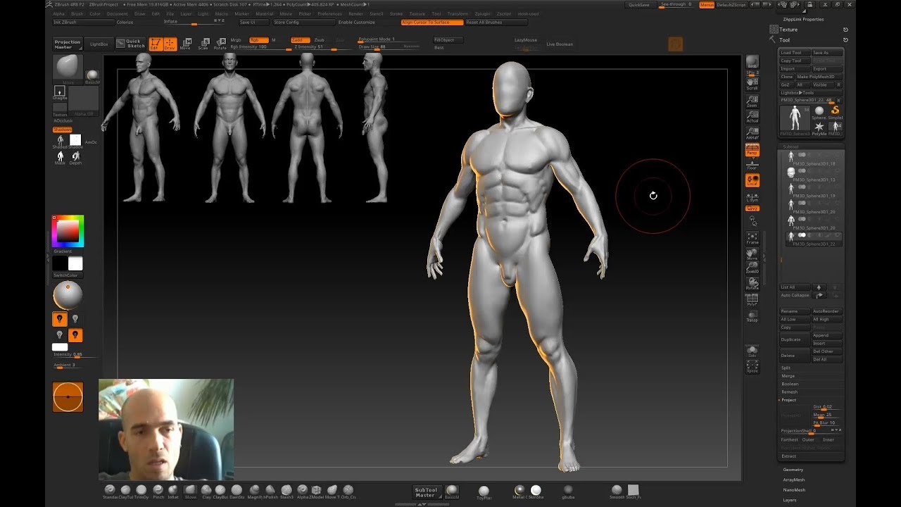 Anatomy-based digital sculpting - Professional Tutorial