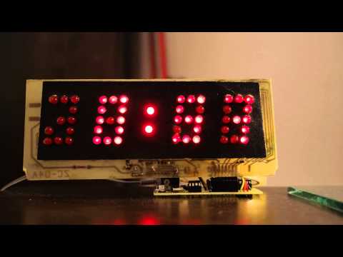 Zegarek na nietypowym module LED