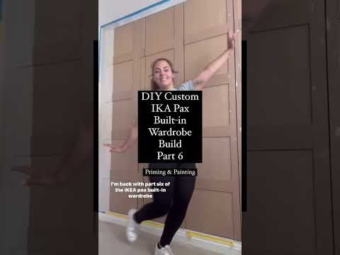 DIY Custom Built in Wardrobe Part 6 | Priming & Painting | DIY IKEA PAX Built-in Wardrobe