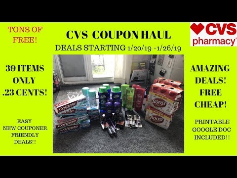 CVS Coupon Haul Deals Starting 1/20/19|38 Items Only.23 Cents|Lots of FREE Products & Cheap!!