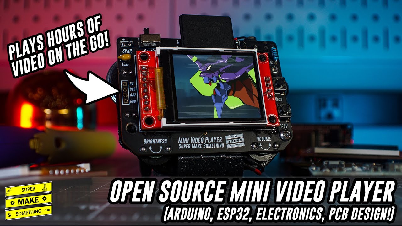 Open Source Mini Video Player (Arduino, ESP32, Electronics, PCB Design)!