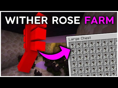 The EASIEST Wither Rose Farm in Minecraft Java 1.21 (Tutorial)