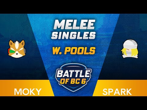 moky (Fox) vs Spark (Sheik) - Melee Singles Winners Top 32 - Battle of BC 6