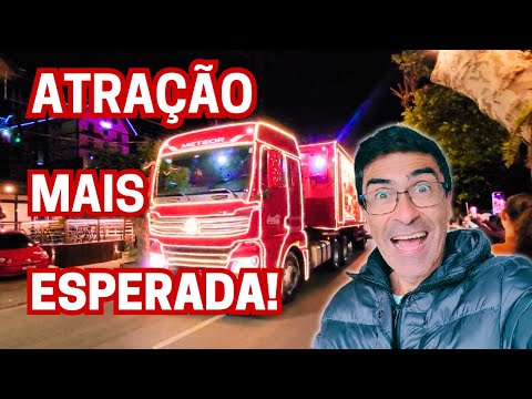 CARAVANA ILUMINADA DA COCA-COLA ARRASTA MULTIDÕES NO NATAL DOS SONHOS 2025 EM CAMPOS DO JORDÃO!