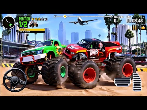 Monster Truck Derby Crash Stunts | Crazy Stunts, Realistic Damage - Android Gameplay