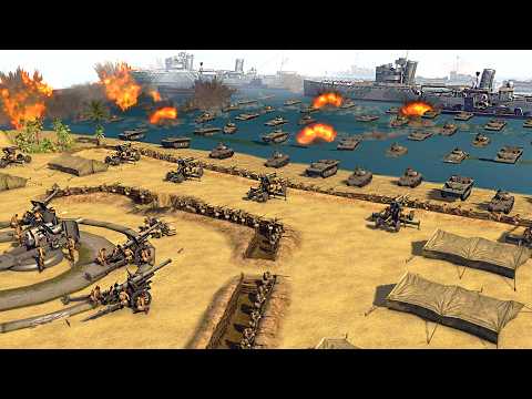 I built the Largest WW2 BEACH FORTRESS Ever w/ JAPANESE ARMY! - Gates of Hell: World War 2