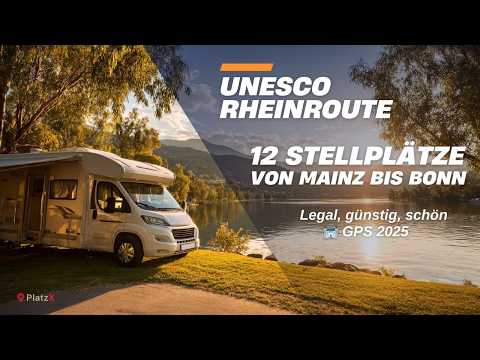 Die 12 BESTEN Wohnmobil-Stellplätze entlang der romantischen Rheinroute mit GPS-Koordinaten!