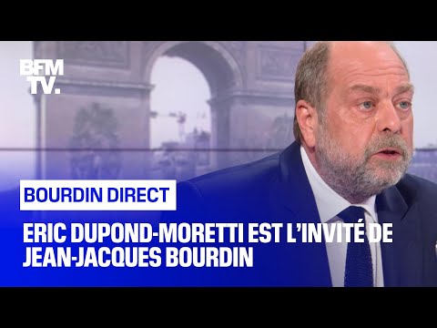 Eric Dupond-Moretti face à Jean-Jacques Bourdin en direct