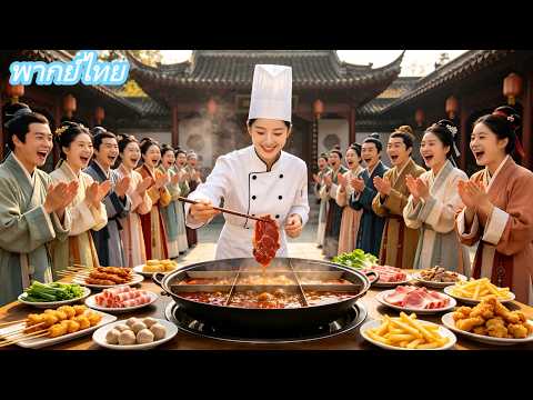 【พากย์ไทย】แม่ครัวย้อนอดีต ใช้สไตล์สุกี้ ไก่ทอด และเฟรนช์ฟรายส์สมัยใหม่ ทำให้ทุกคนทึ่ง!