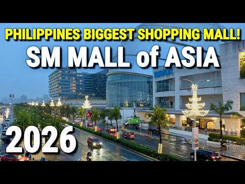 Walking SM Mall of Asia 2026 🇵🇭 Philippines’ BIGGEST Shopping Mall | Manila Bay City Tour