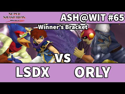 LSDX (Falco, Roy) vs WIT | ORLY (Falcon) - ASH@WIT #65 Melee Bracket