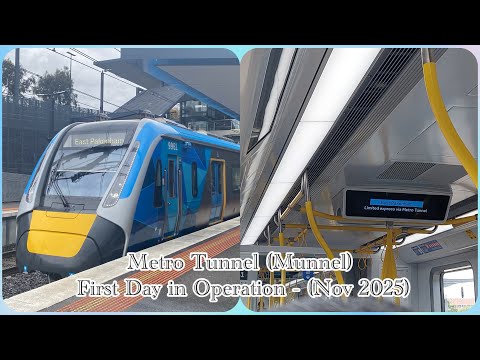 The Opening Day of the Metro Tunnel (Munnel) 30th November 2025