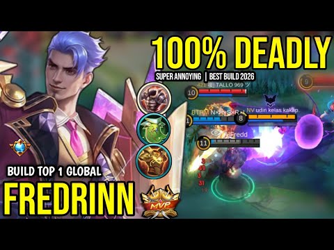 FREDRINN BEST BUILD 2026 | BUILD TOP 1 GLOBAL FREDRINN GAMEPLAY | MOBILE LEGENDS✓