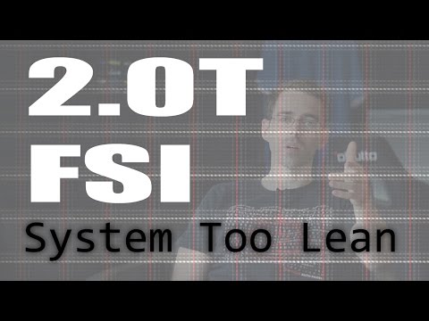 VW 2.0T FSI Engine... System Too Lean Fault Code P0171