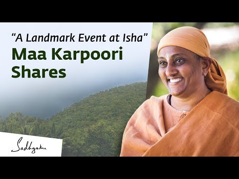 A Landmark Event at Isha” – Maa Karpoori Speaks About Dhyanalinga Consecration