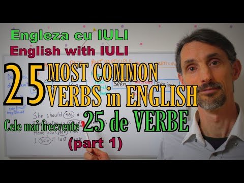English-Romanian Lesson - 25 MOST COMMON VERBS - THE MOST USED VERBS (part 1)