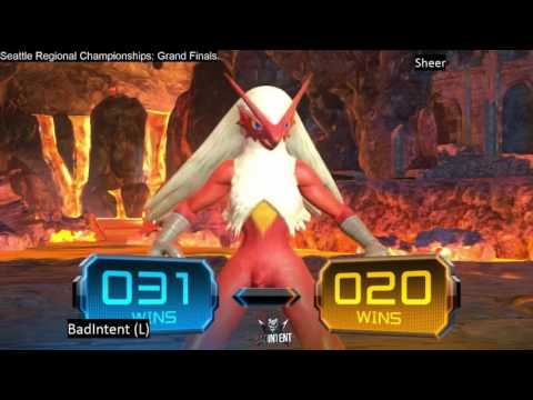 BadIntent (Blaziken) vs Sheer (Sceptile) - 2016 Seattle Pokken Regional Championships Grand Finals