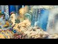SCARY 7 7 Myanmar Thailand Earthquake Videos Tower Collapse Analysis