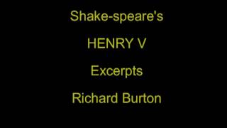 Shake-speare's Henry V - excerpts Richard Burton