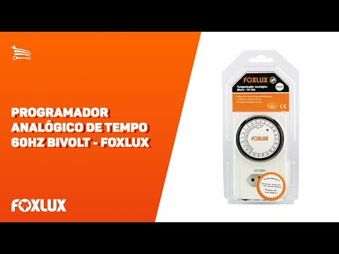Programador Analógico de Tempo 60HZ Bivolt FOXLUX-16.01 - Video