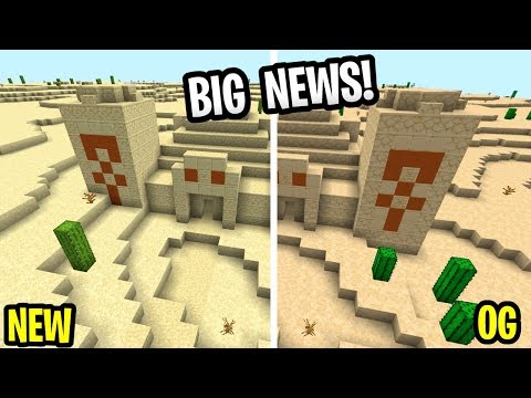 Minecraft 1.14 New Textures HUGE NEWS! OG Texture Pack? PE 