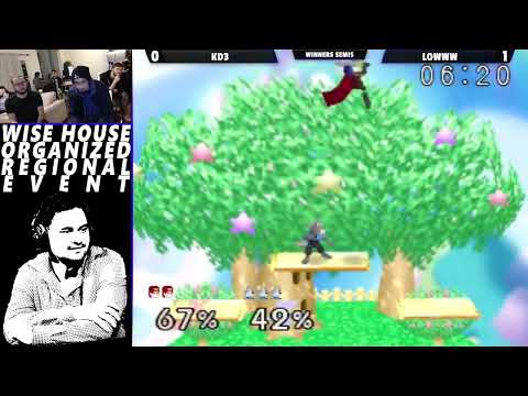 Wise House Winners Semis - KD3 (Marth) Vs. Lowww (Wolf, Young Link) SSB64 Smash Remix Tournament