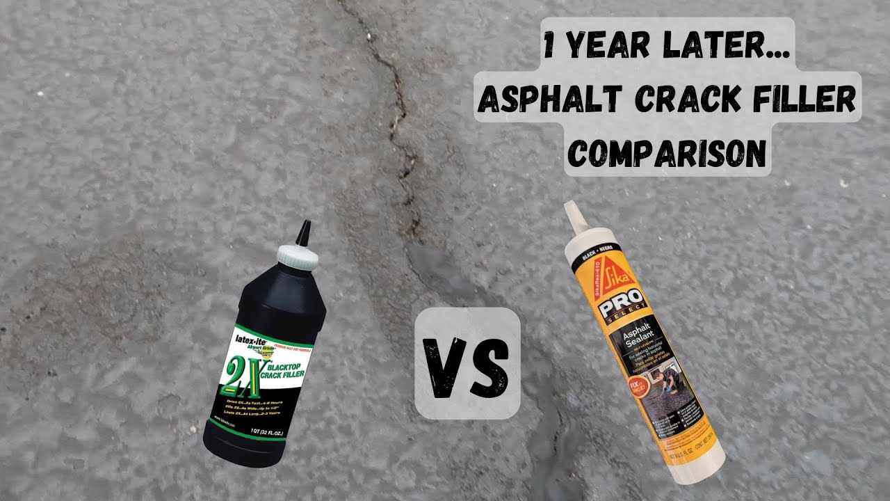 One year later, here's how these two asphalt crack fillers performed