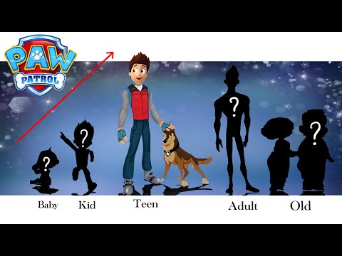 Paw Patrol Full Characters Growing Up - Pawpatrol Cartoon Art