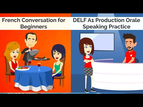 Beginners French Conversation | DELF A1 Production Orale French Dialogue with English Subtitles