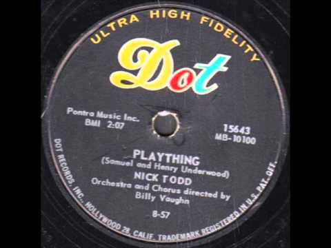 NICK TODD  Plaything  1957