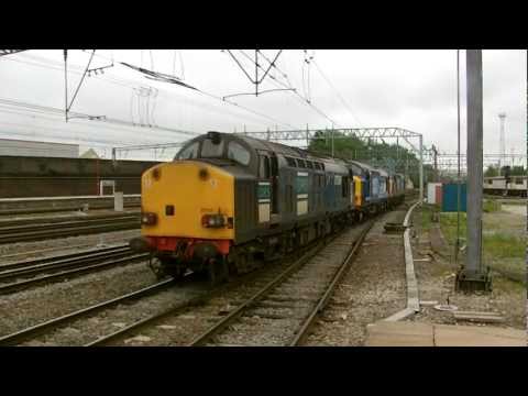 37603,609,038 thrash away from Crewe on 0Z38 Derby RTC - Crewe Gresty Bridge