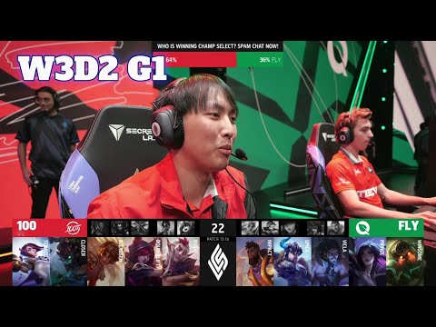 100 vs FLY | Week 3 Day 2 S13 LCS Spring 2023 | 100 Thieves vs FlyQuest W3D2 Full Game