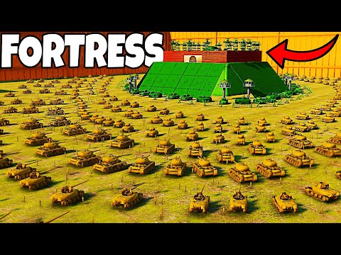 I built an Army Men MEGA-FORTRESS Walls Defense in NEW Simulator Map! - Attack on Toys