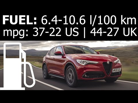 Alfa Romeo Stelvio 2.0T 280 Q4 fuel consumption economy city highway autobahn motorway mpg l/100 km