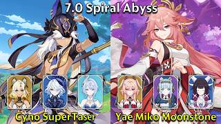 C1 Cyno SuperTaser & C2 Yae Miko Moonstone - Genshin Impact 7.0 Spiral Abyss Full Clear