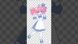 背景透過　#teto #重音テト #vocaloid #ボカロ #animation