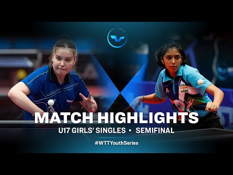 Elena Zaharia vs Ghorpade Yashaswini Deepak | WTT Youth Contender Otočec | U19 GS SF