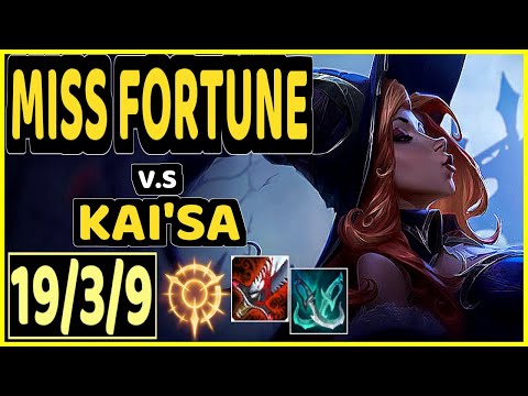 INNAXE (MISS FORTUNE) vs KAI'SA - 19/3/9 KDA BOTTOM ADC CHALLENGER GAMEPLAY - EUW