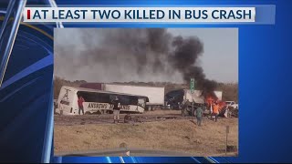 DPS: Wrong-way driver crashed head on with Andrews ISD bus in West Texas, no students among 2 dead