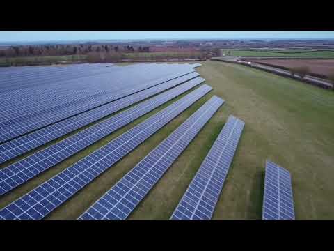 A beautiful flight over this stunning solar panel farm